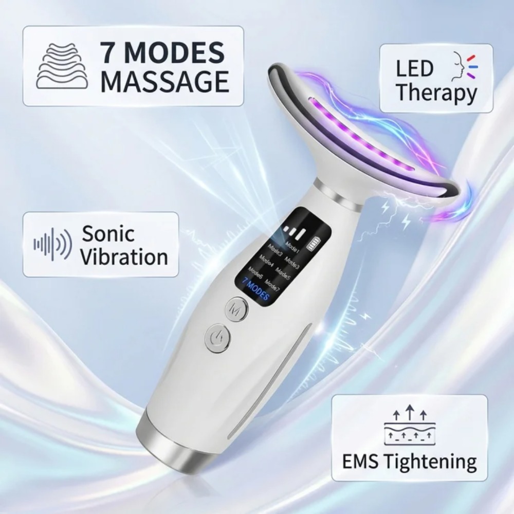 Neck Face Lifting Massager 7 C - Skincare Glowing recension och pris