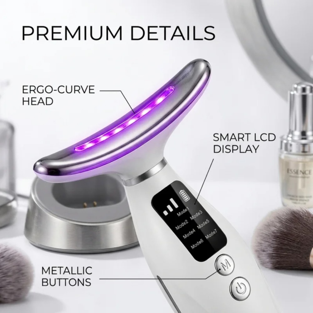 Neck Face Lifting Massager 7 C - Skincare Glowing recension och pris