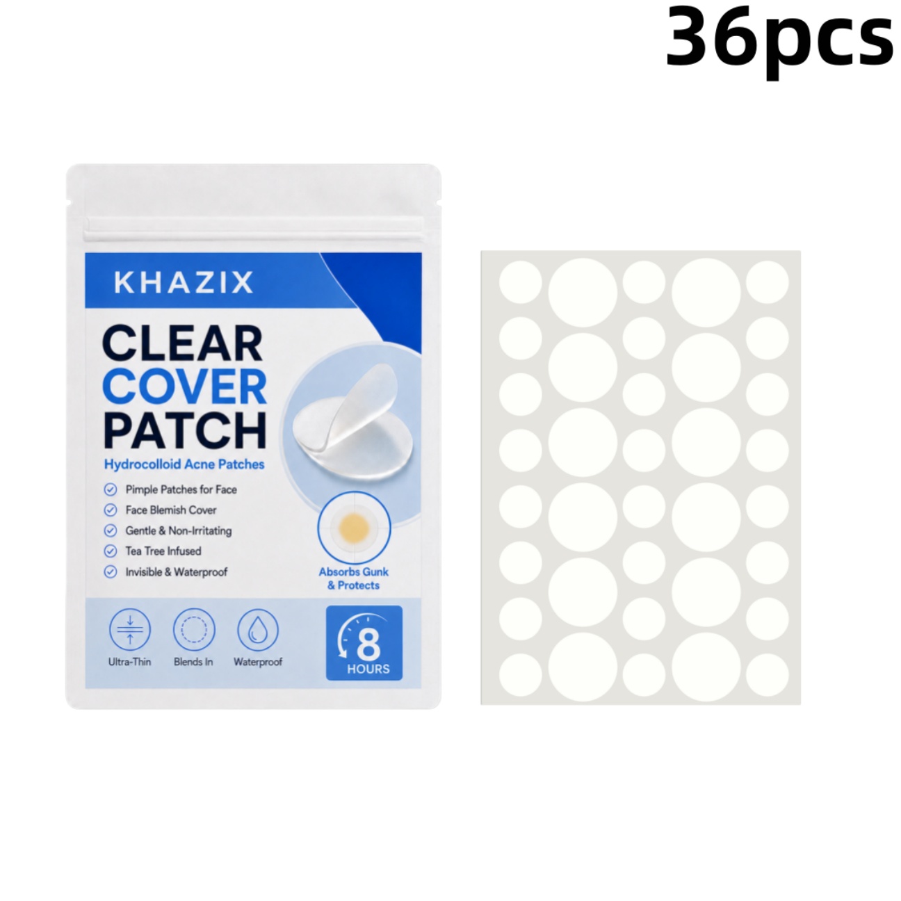 36pcs Transparent Pimple Patch - Face Moisturizer recension och pris