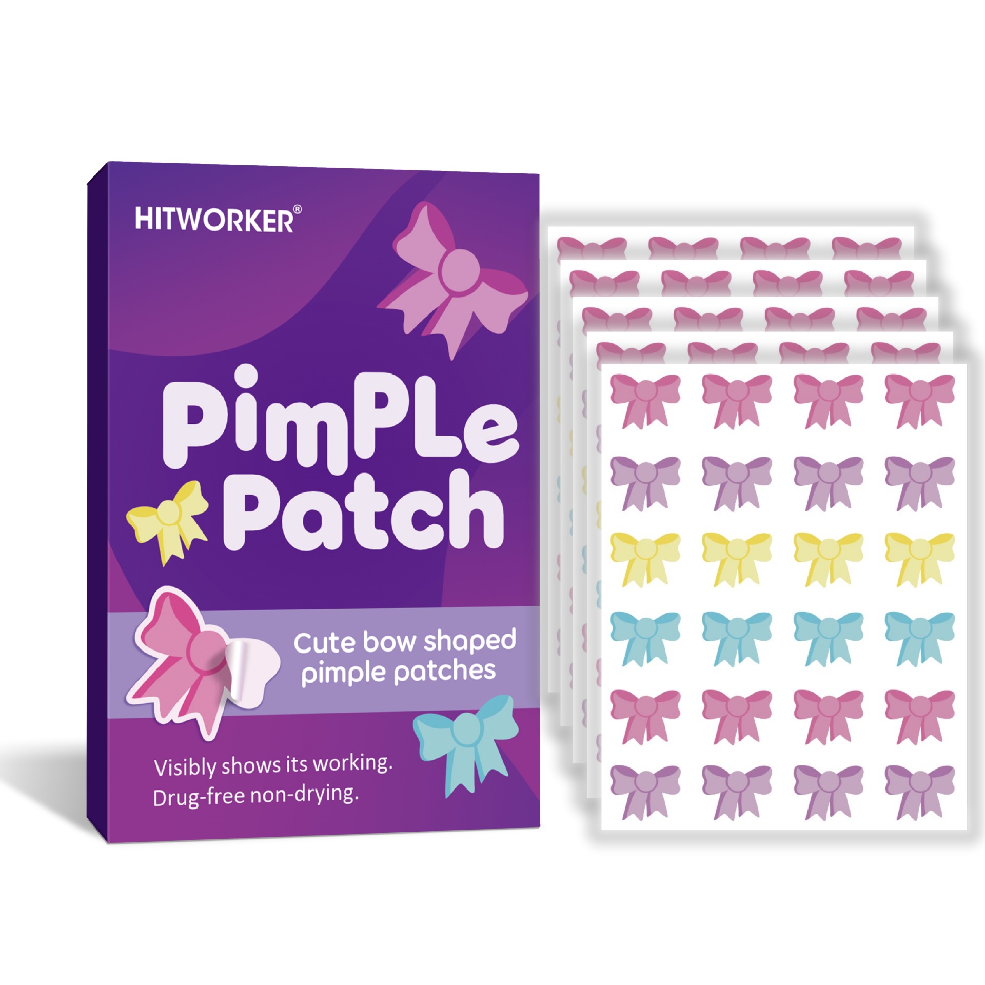 120Pcs Bow Shaped Acne Pimple  - Face Oil recension och pris