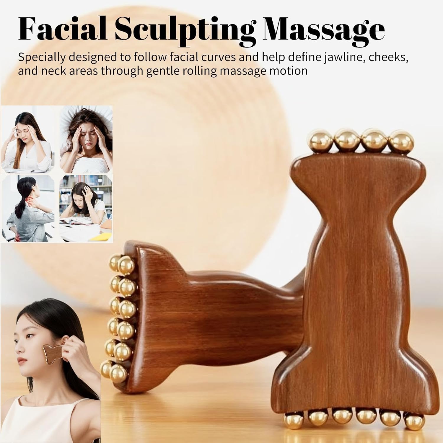 Brass Facial Contour Roller So - Skincare Glowing recension och pris