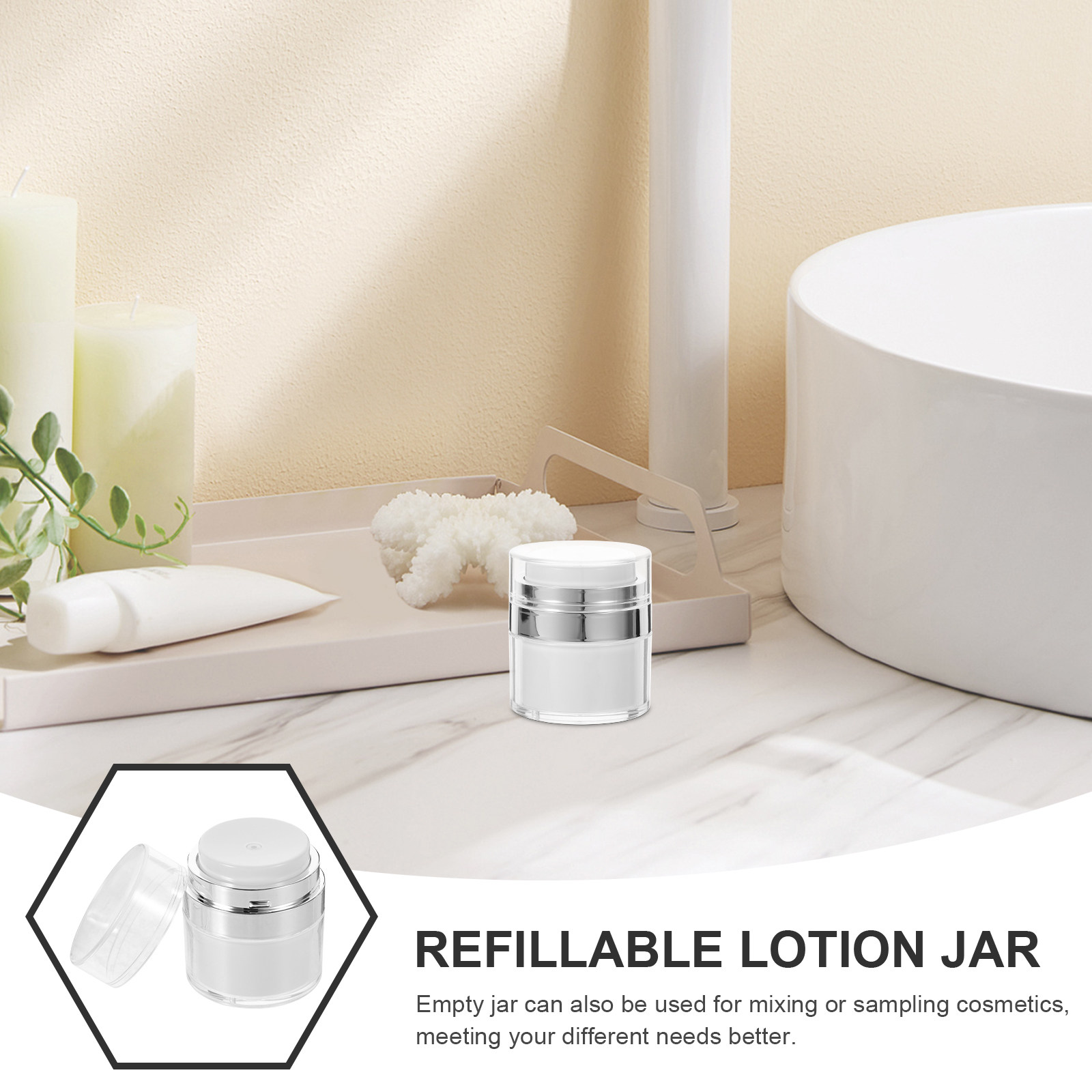 2Pcs 15Ml Empty Jar Small Crea - Body Lotion recension och pris