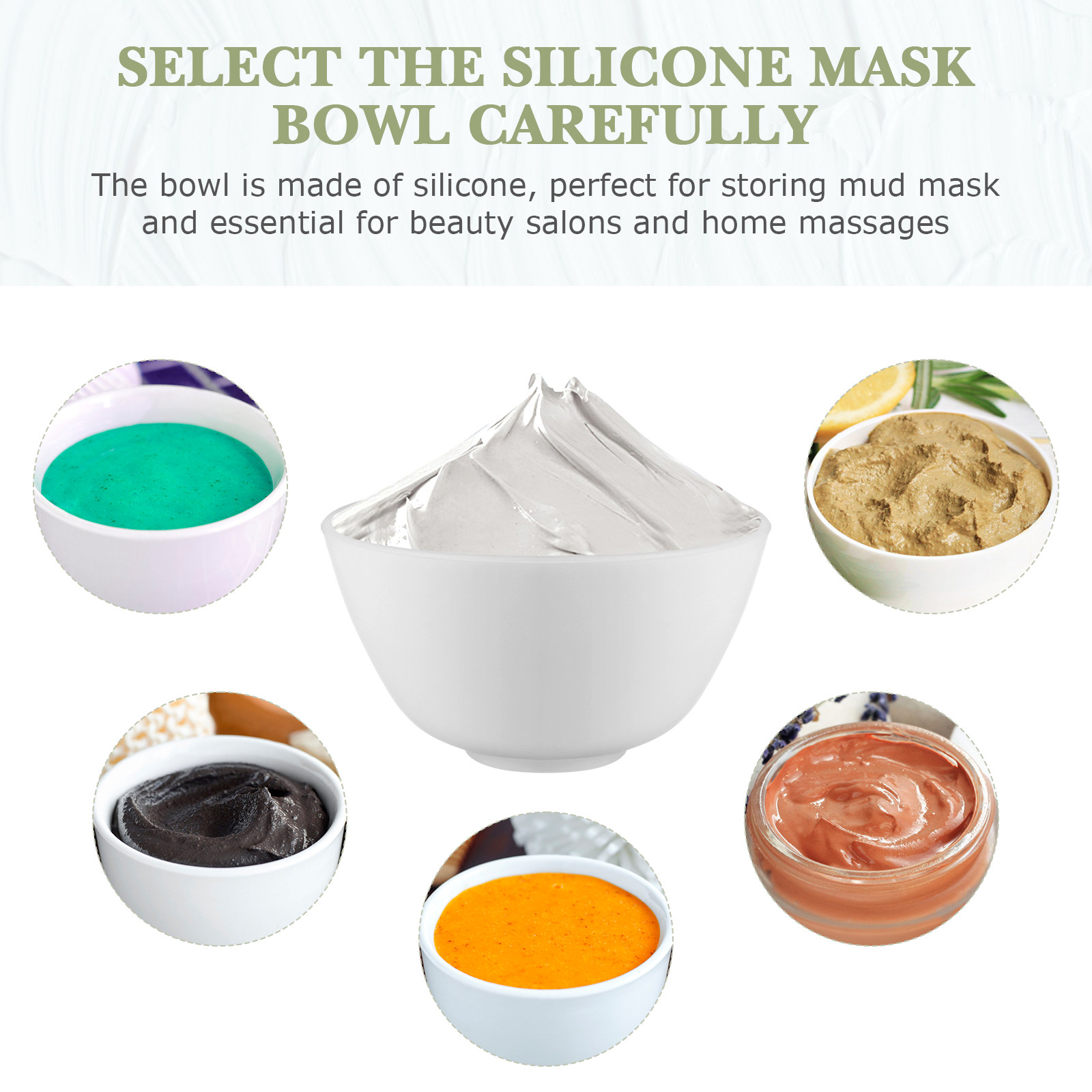 3Pcs Silicone Mask Bowls Small - Body Lotion recension och pris