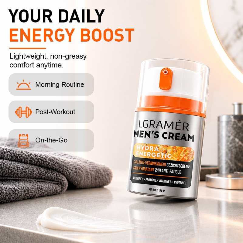 Men's Facial Cream Hydra Energ - Vitamin C Serum recension och pris