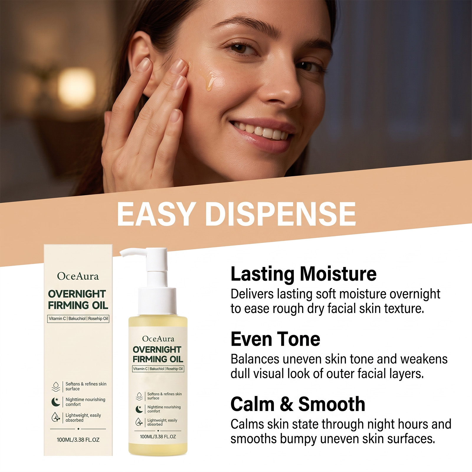 Overnight Nourishing Firming F - Face Oil Rosehip recension och pris